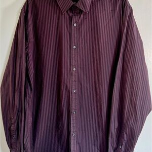 Michael Kors Purple Casual Button Down Shirt